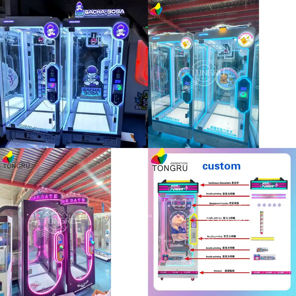 Arcade Toy Vending Machine - آلة لعبة رافعة كبيرة لقص الحبال