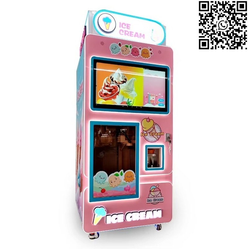 Vending Machine Qr Code - آلة بيع الآيس كريم الروبوتية ذاتية