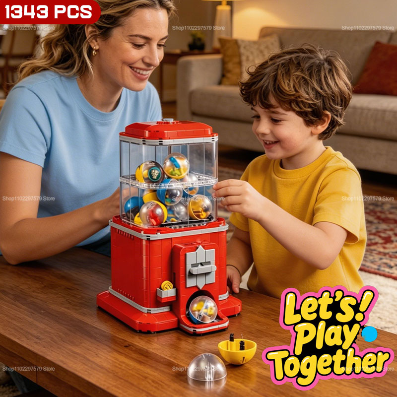 Arcade Toy Vending Machine - مجموعة مكعبات بناء ماكينة البيع الآلي