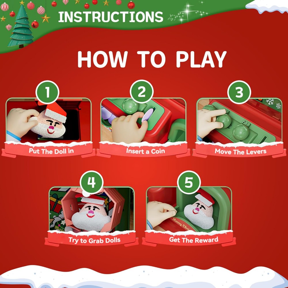 آلة مخلب عيد الميلاد للأطفال ، - مراجعة Arcade Toy Vending Machine وسعره