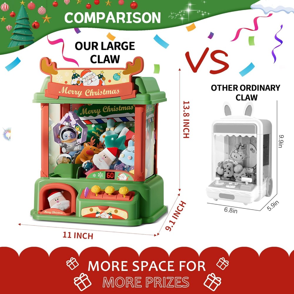 آلة مخلب عيد الميلاد للأطفال ، - مراجعة Arcade Toy Vending Machine وسعره