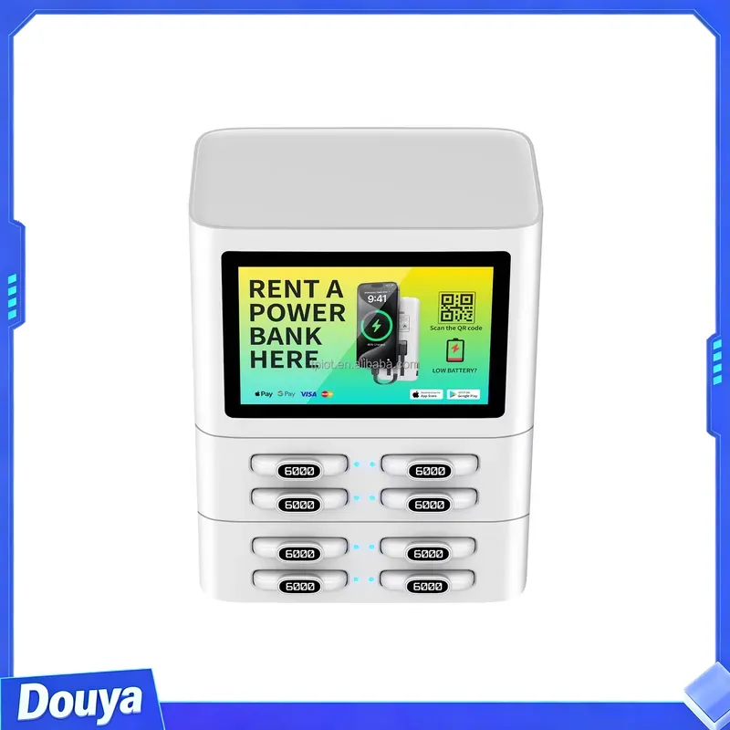 محطة شحن متنقلة بـ 8 فتحات لمس - مراجعة Vending Machine Qr Code وسعره