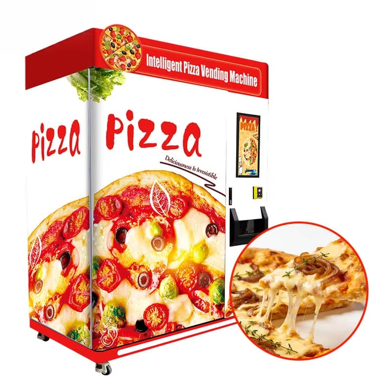 ماكينة بيع البيتزا الأوتوماتيك - مراجعة Vending Machine Qr Code وسعره