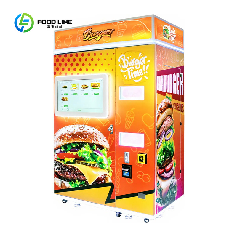 ماكينة بيع برجر ذكية أوتوماتيك - مراجعة Vending Machine Qr Code وسعره