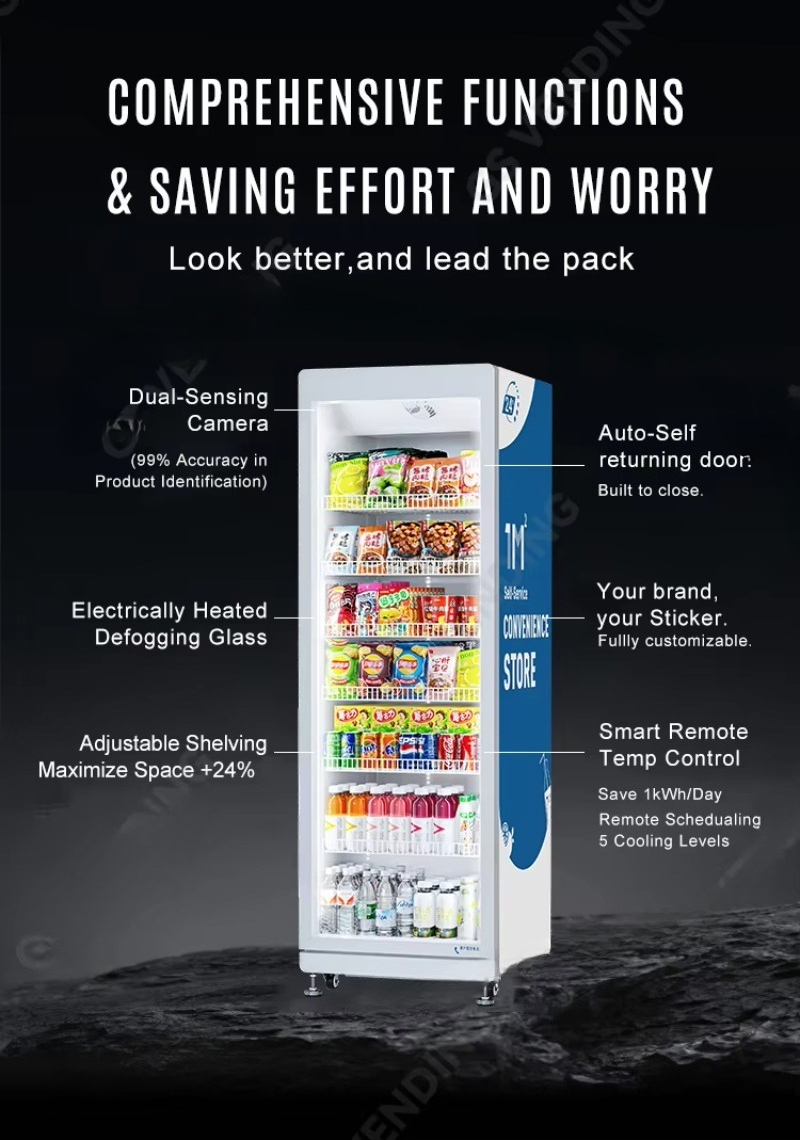 ماكينة بيع ذاتي مخصصة من فودلا - مراجعة Open Vending Machine وسعره
