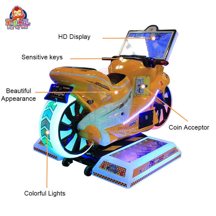 آلة ألعاب سباق الدراجات الناري - مراجعة Coin Operated Kiddie Ride وسعره