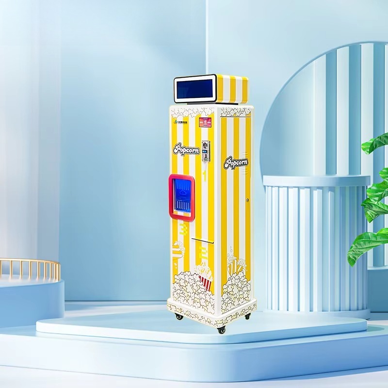بيع ماكينات بيع الفشار الأوتوم - مراجعة Popcorn Vending Machine وسعره
