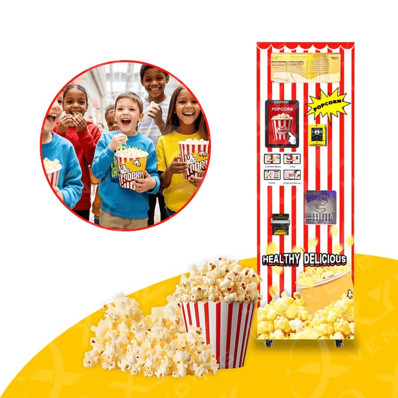أسعار الجملة التلقائي صانع الف - مراجعة Popcorn Vending Machine وسعره