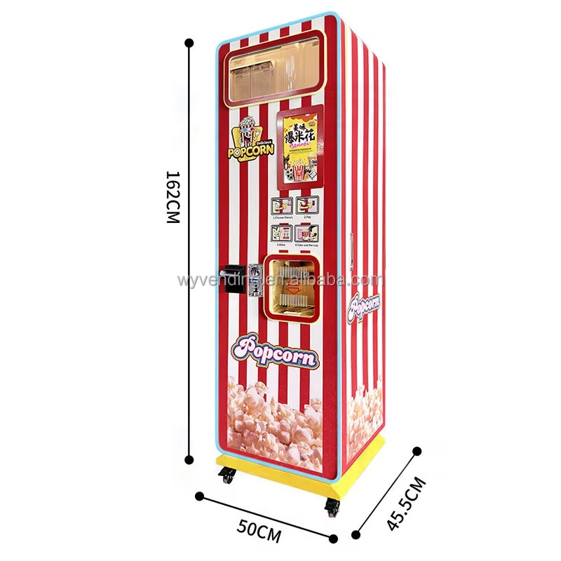 أسعار الجملة التلقائي صانع الف - مراجعة Popcorn Vending Machine وسعره