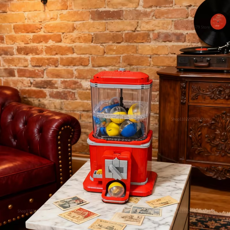 مجموعة مكعبات بناء ماكينة بيع  - مراجعة Vending Arcade Games وسعره