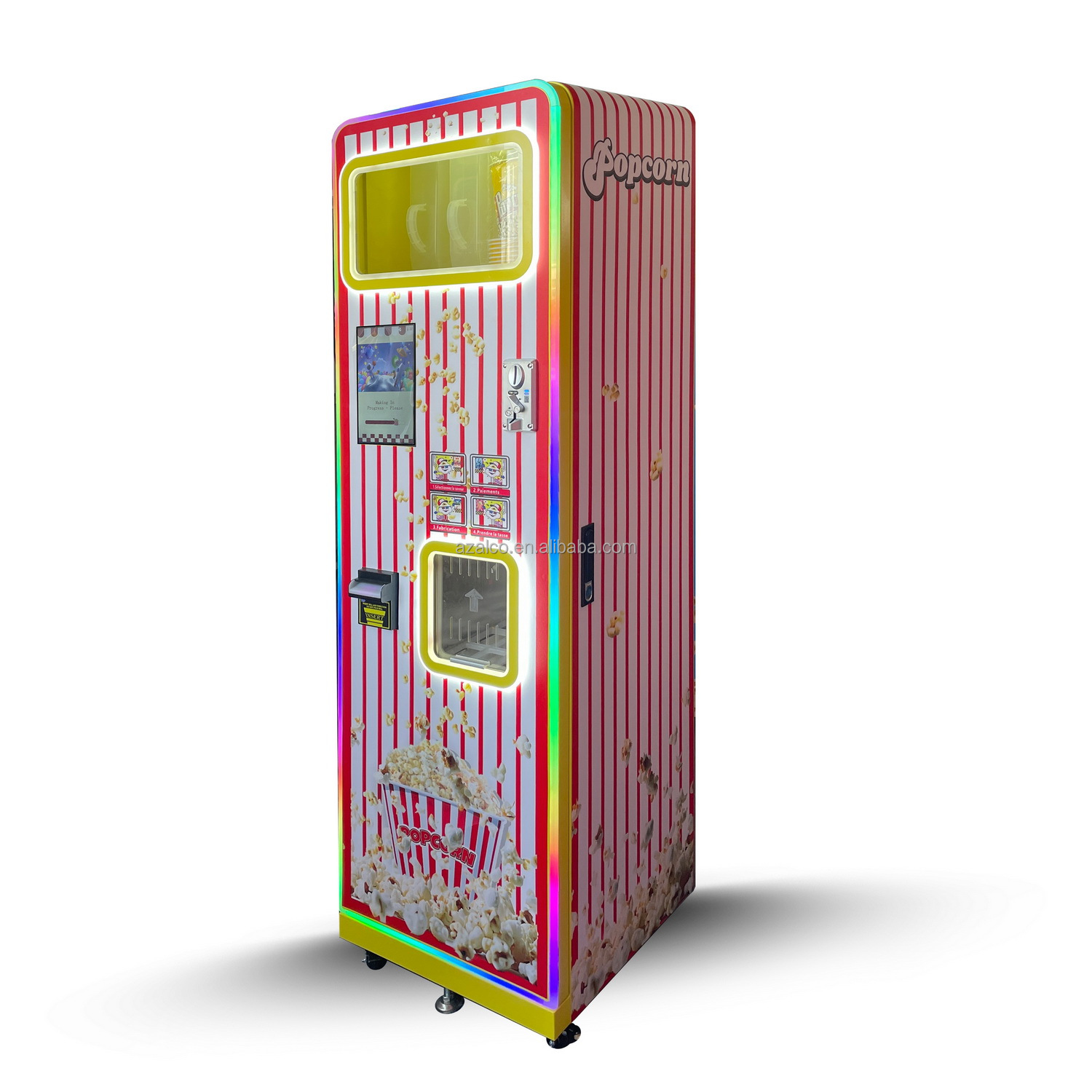 آلة بيع صنع الفشار التجارية بن - مراجعة Popcorn Vending Machine وسعره