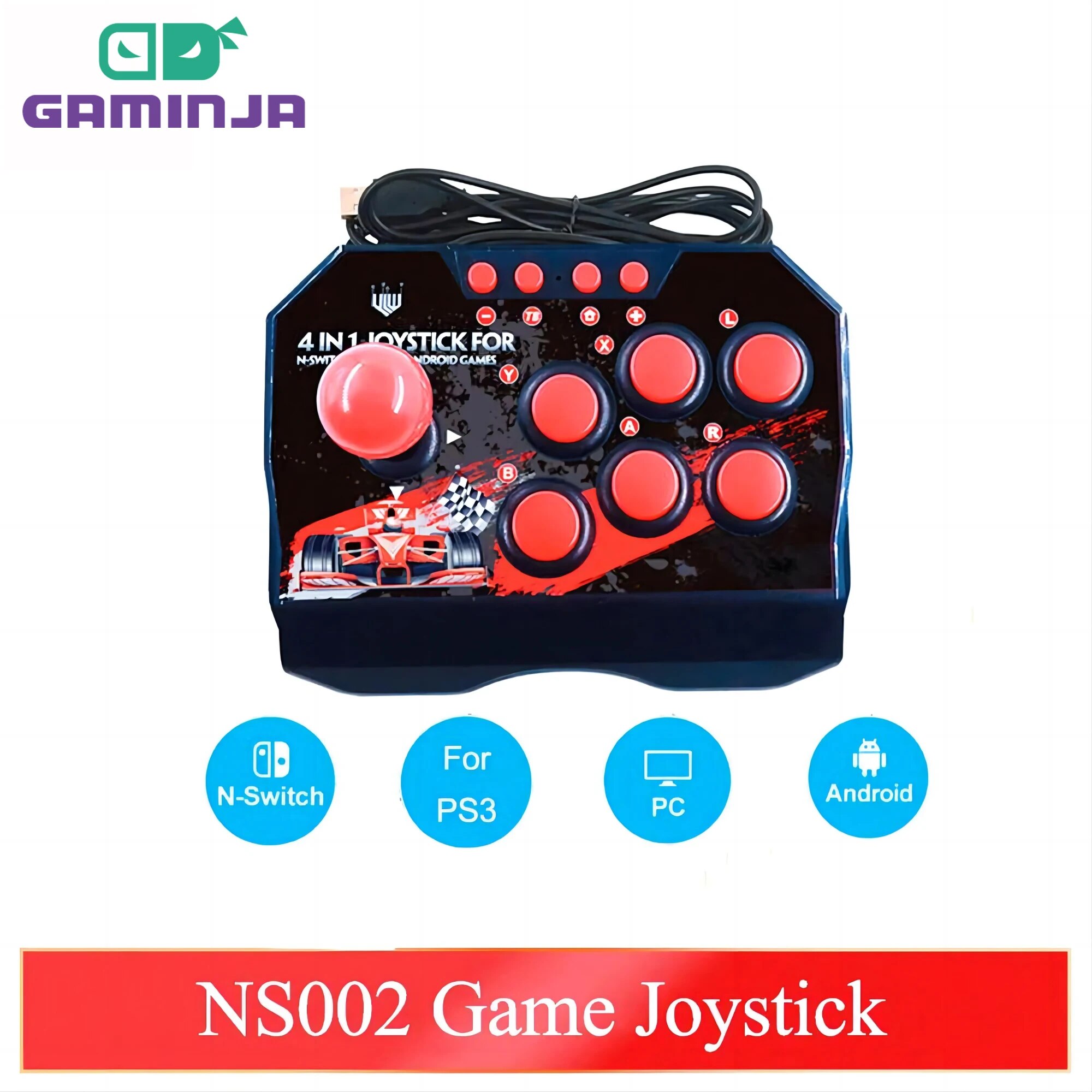 GAMINJA NS002 4 في 1 ريترو وحد - مراجعة Arcade Game Jackpot وسعره