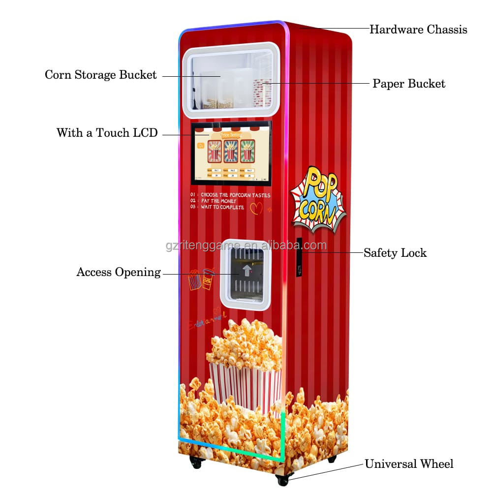 ماكينة صنع الفشار التجارية الا - مراجعة Popcorn Vending Machine وسعره