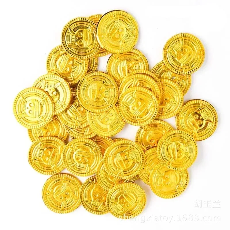50 قطعة عملات ذهبية القراصنة ا - مراجعة Arcade Game Coin وسعره