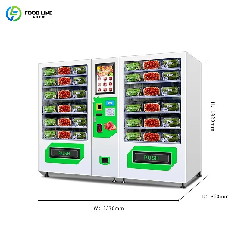آلة بيع تجارية للأطعمة الطازجة - مراجعة Vending Machine Qr Code وسعره